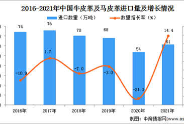 2021年度中國牛皮革及馬皮革進口數據統計分析
