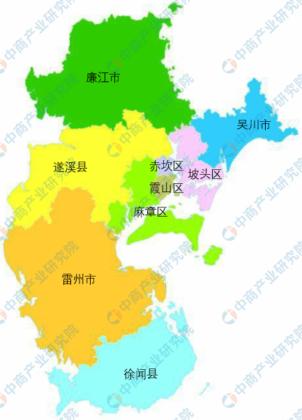 湛江市各镇地图图片