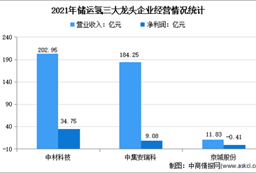 2022年中国储运氢龙头企业市场竞争格局分析（图）