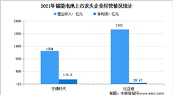 2022年中國儲能電池行業上市龍頭企業市場競爭格局分析（圖）