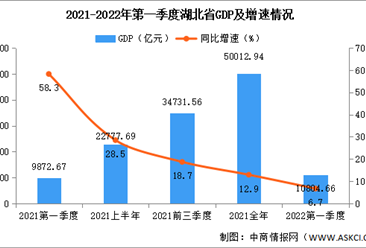 快讯：2022年第一季度湖北GDP同比增长5.2%（图）