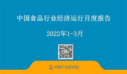 中国食品行业经济运行月度报告（2022年1-3月）