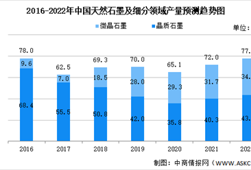 2022年中國天然石墨及細分領域市場數據預測分析