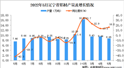 2022年5月辽宁铝材产量数据统计分析