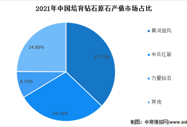 2022年中国培育钻石行业上市龙头企业市场竞争格局分析（图）