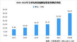 2022年全球电池级硫酸锰销量预测及硫酸锰市场竞争格局分析（图）