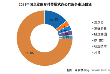 2022年中国企业用量付费模式办公IT服务市场规模预测及竞争格局分析（图）