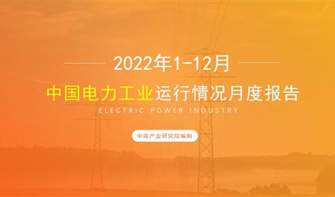 2022年1-12月中国电力工业运行情况月度报告（附完整版）