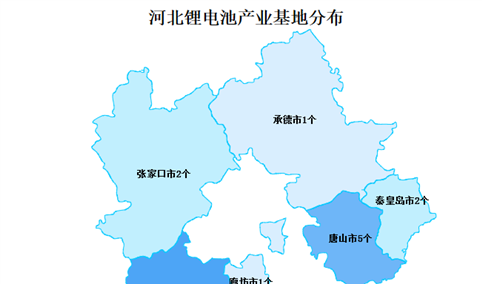 2023年河北锂电池产业布局分析：沧州基地数量最多（图）