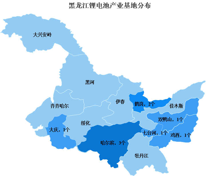 2023年黑龍江鋰電池產(chǎn)業(yè)布局分析：哈爾濱產(chǎn)業(yè)基地最多（圖）