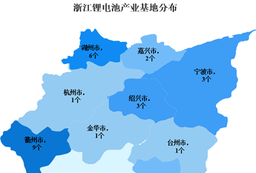 2023年浙江锂电池产业布局分析：衢州湖州产业基地最多（图）