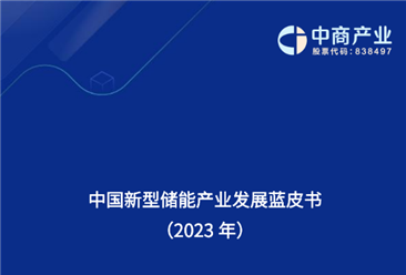 中商产业研究院：《2023年中国新型储能产业发展蓝皮书》发布