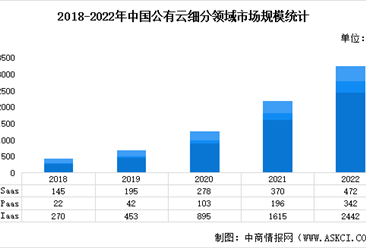 2023年中国云计算市场规模及细分市场占比预测分析（图）