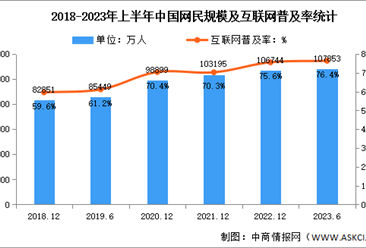 2023年上半年中国互联网网民结构状况分析：网民规模达10.79亿（图）