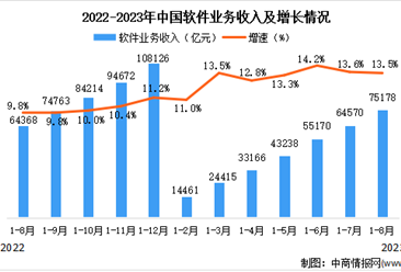 2023年8月中国软件业总体运行情况分析：业务收入较快增长（图）