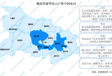 2023年湖北省新型显示产业空间布局及产业链分析（图）