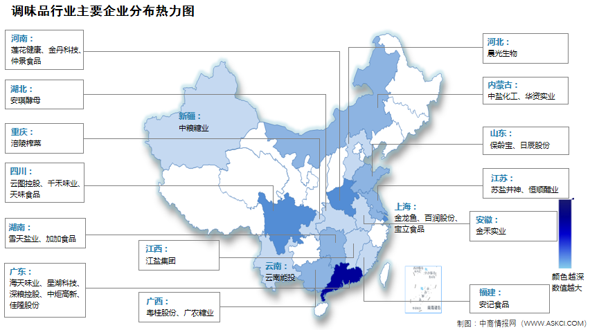 2024年中國調(diào)味品行業(yè)市場規(guī)模及企業(yè)分布預測分析（圖）