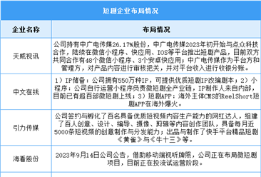 2024年中国微短剧市场规模及重点企业分析预测分析（图）