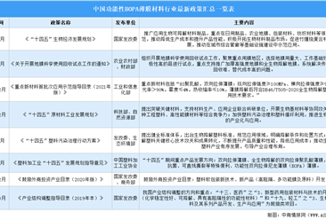 2024年中国功能性BOPA薄膜材料行业最新政策汇总一览（表）