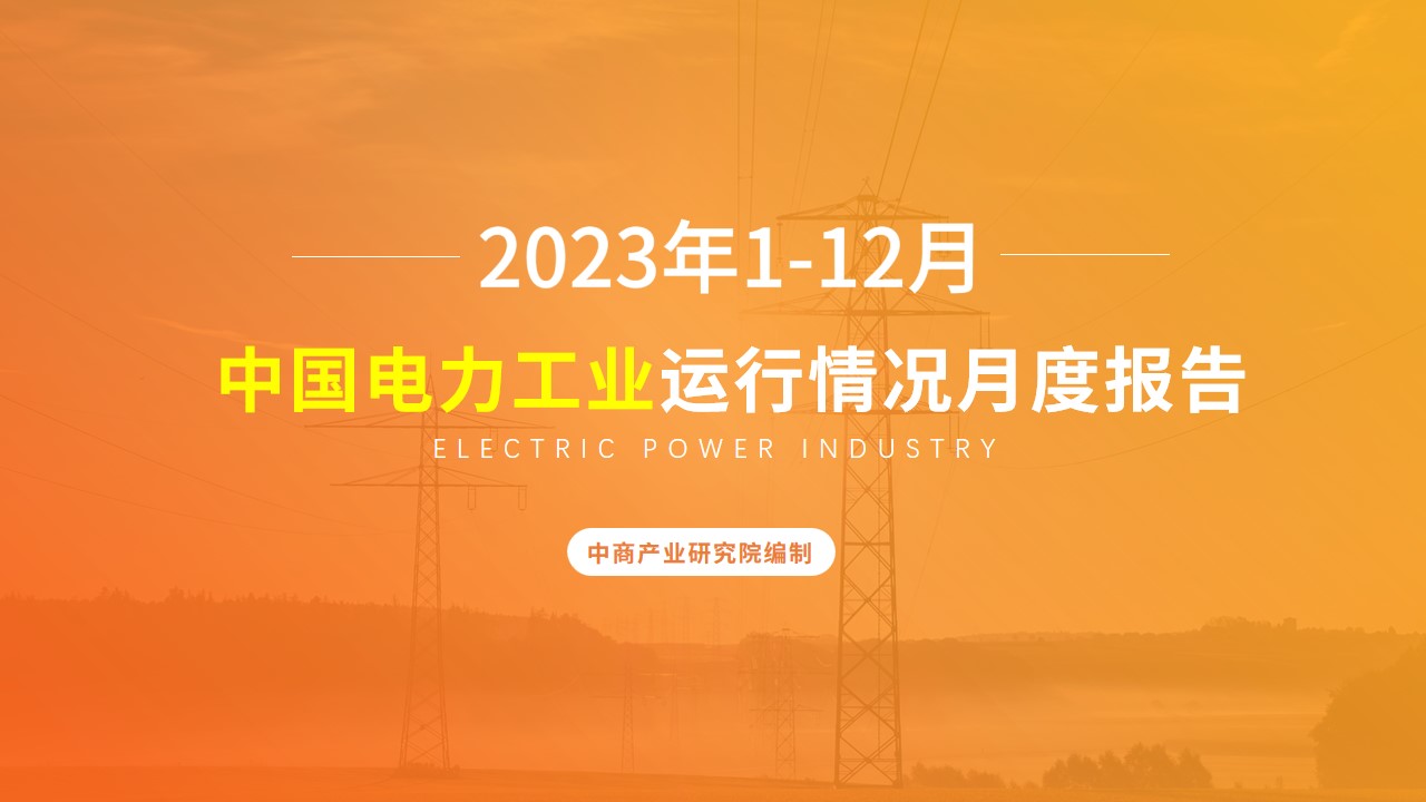 2023年1-12月中国电力工业运行情况月度报告（附完整版）