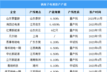 2024年中国钠离子电池出货量及产能分析预测分析（图）