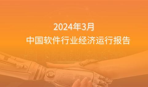 2024年1-3月中国软件行业经济运行报告（附全文）