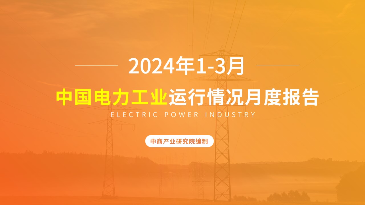 2024年1-3月中国电力工业运行情况月度报告（附完整版）