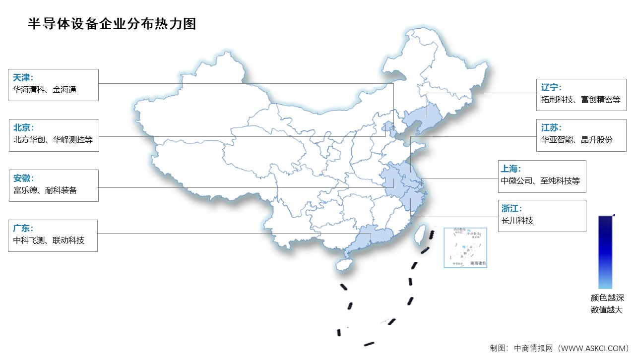 2024年中國半導體設備市場規模及區域分布情況預測分析（圖）