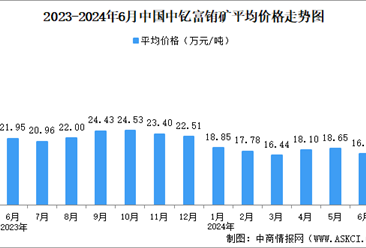 2024年6月中国稀土价格走势分析：价格指数基本保持平稳