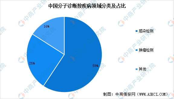 2024年中國分子診斷市場規(guī)模預測以及應用領域占比分析（圖）