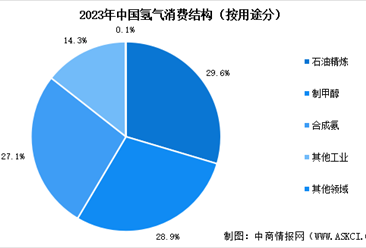 2024年中国氢气产量预测及消费结构分析（图）