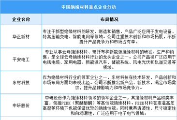 2024年中国绝缘材料产量及重点企业预测分析（图）