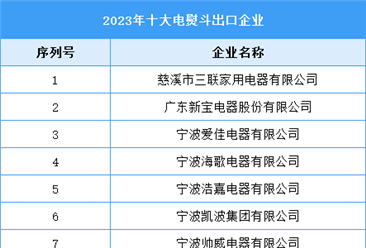 2023年十大电熨斗出口企业（附榜单）