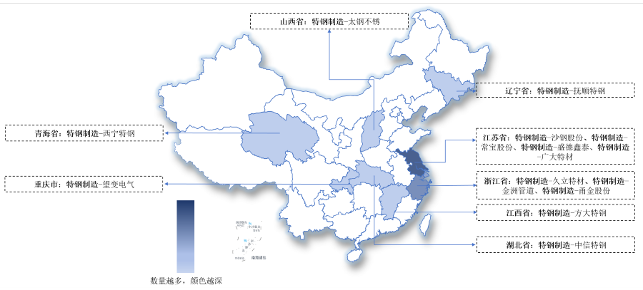 2024年中國(guó)特鋼行業(yè)上市公司全方位對(duì)比分析（企業(yè)分布、經(jīng)營(yíng)情況、業(yè)務(wù)布局等）