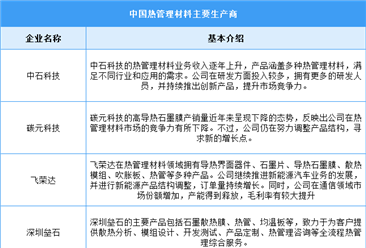 2024年中国热管理材料市场规模及重点企业预测分析（图）