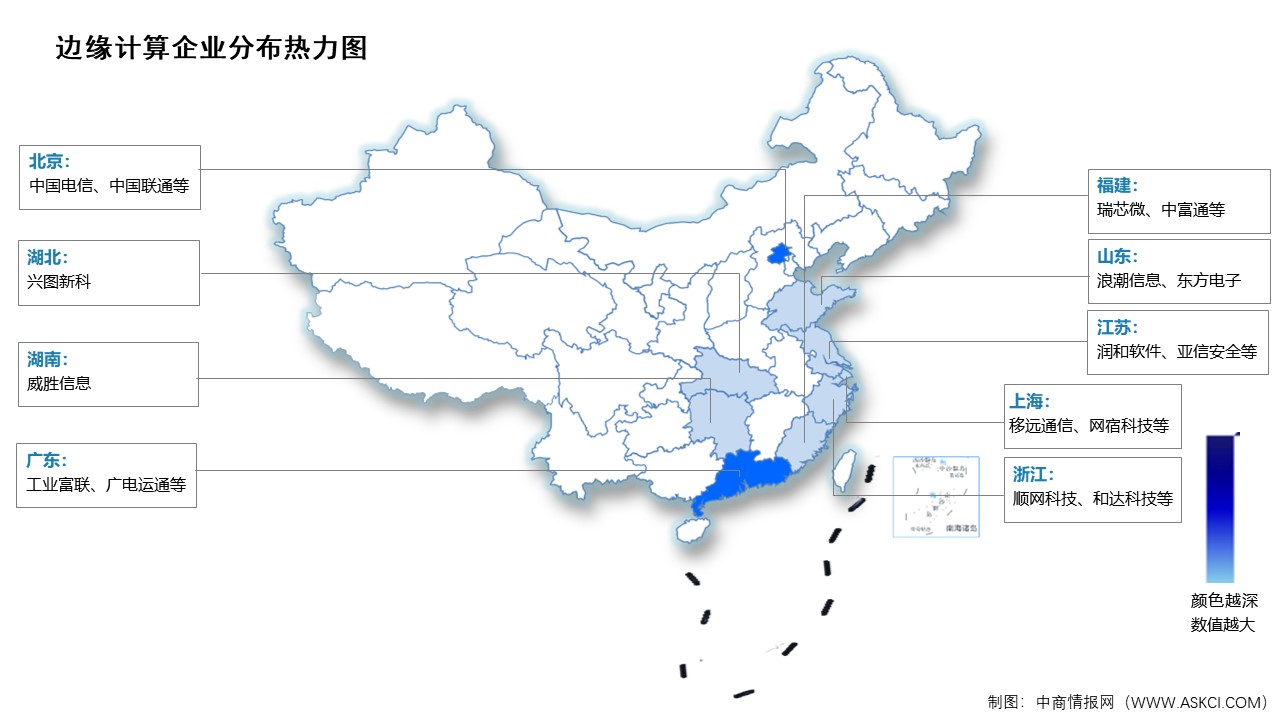 2024年中国边缘计算市场规模及企业分布情况预测分析（图）