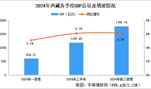 2024年前三季度西藏经济运行情况分析：GDP同比增长6.2%（图）