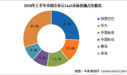 2024年上半年中国公有云服务市场规模及竞争格局分析（图）