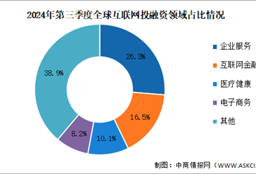 2024年第三季度全球互联网行业投融资及融资领域分析（图）