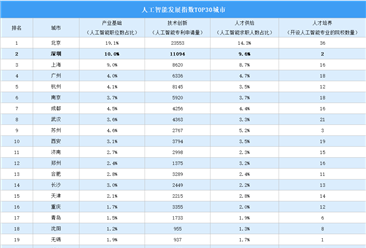 2024年深圳人工智能產(chǎn)業(yè)現(xiàn)狀分析（圖）