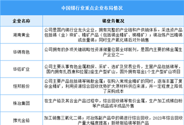 2025年中国锑产量及重点企业预测分析（图）