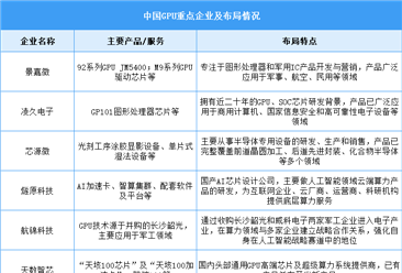 2025年中國(guó)GPU市場(chǎng)規(guī)模及企業(yè)布局情況預(yù)測(cè)分析（圖）