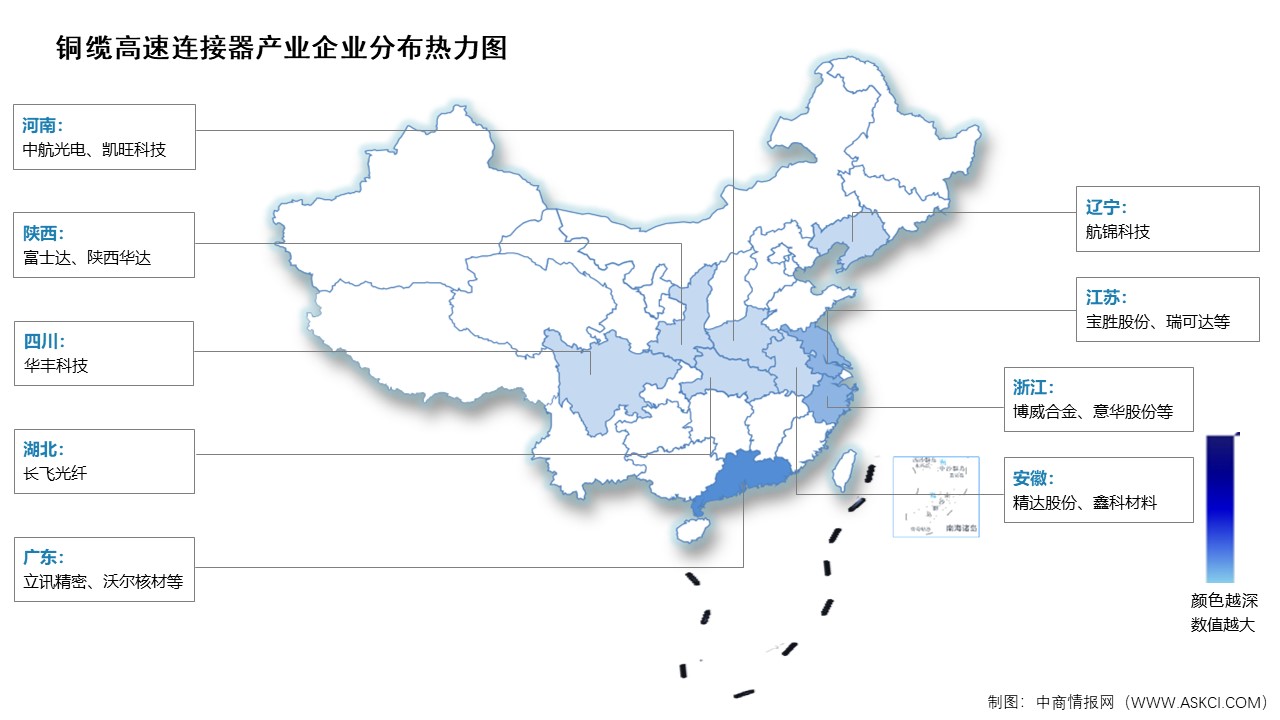 2025年中国铜缆高速连接器产业规模及企业分布情况预测分析（图）