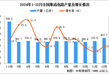 2024年12月全国集成电路产量数据统计分析