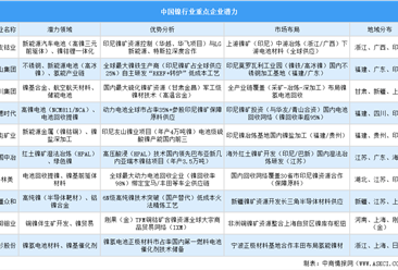 2025年中国镍行业重点企业潜力分析（图）