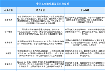 2025年中国液冷服务器企业潜力分析（图）