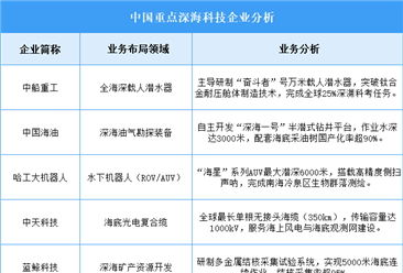 2025年中国深海科技企业业务布局预测分析（图）