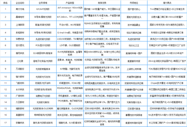 2025年中国光刻胶行业最具发展潜力企业排名