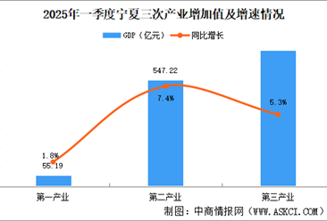 2025年一季度宁夏经济运行情况分析：GDP同比增长6%（图）