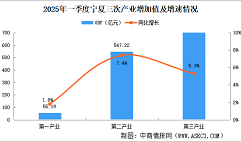 2025年一季度宁夏经济运行情况分析：GDP同比增长6%（图）